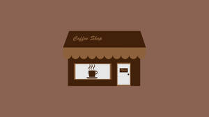 Sheesh Digital Illustration Brown Cafe Wallpaper