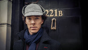 Sherlock Wearing Hat Wallpaper