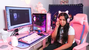 Shfa In Front Of Computer Wallpaper