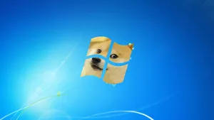 Shiba Inu Windoge Meme Funny Wallpaper