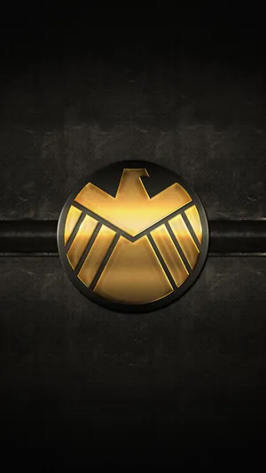 Shield On A Black Background Wallpaper