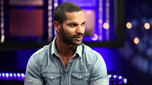 Shikhar Dhawan Denim Top Wallpaper