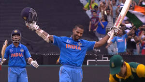 Shikhar Dhawan Open Arms Wallpaper