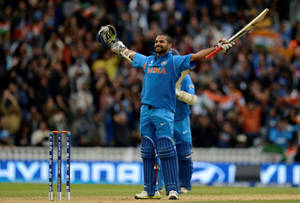 Shikhar Dhawan Wickets Wallpaper