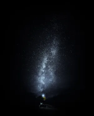 Shiny No Man's Sky Starry Night Wallpaper