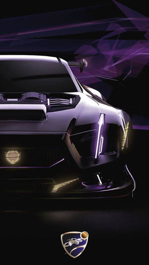 Shiny Octane Car Rocket League Iphone Wallpaper