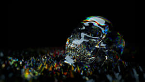 Shiny Skull Wallpaper