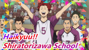 Shiratorizawa Academy Celebrating Wallpaper