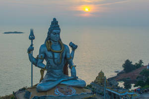 Shiv Shankar Shore Statue Wallpaper