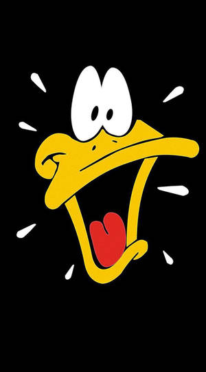 Shocked Daffy Duck Cartoon Iphone Wallpaper