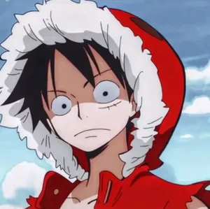 Shocked Luffy Pfp Heart Of Gold Outfit Wallpaper