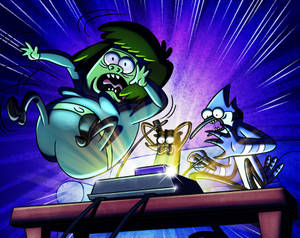 Shocking Regular Show Game Wallpaper