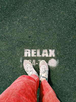 Shoes On Relax Sign Wallpaper