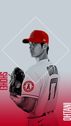 Shohei Ohtani Simple Gradient Art Wallpaper