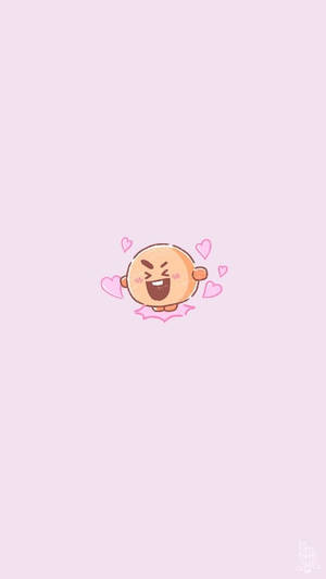 Shooky Bt21 Minimalist Poster Wallpaper