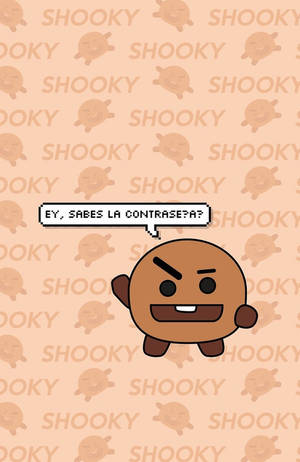 Shooky Bt21 Speech Bubble Wallpaper