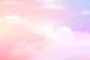 Shooting Stars Pastel Background Wallpaper