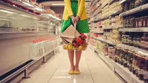Shopping Grocery Basket Wallpaper