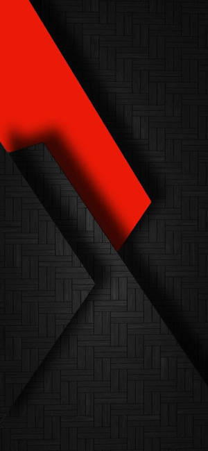 Show Off Your New Iphone X With This Simple, Clean Black And Red Design. Wallpaper