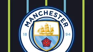 Show Your Support With The Iconic Manchester City Logo! Wallpaper