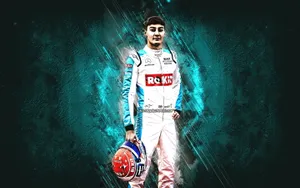 Showcasing Endurance And Speed - George Russell In Action Wallpaper