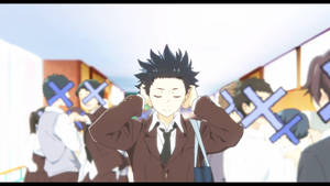 Shoya And Shouko From A Silent Voice Form A Powerful Bond. Wallpaper