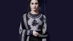 Shraddha Kapoor Anarkali Suit Wallpaper