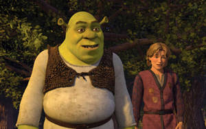 Shrek And Arthur Pendragon In Shrek The Third Wallpaper