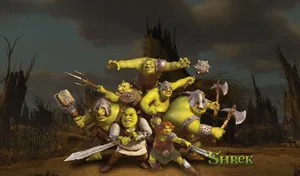 Shrek And The Ogre Resistance Wallpaper