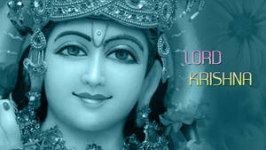 Shri Krishna Blue Poster Wallpaper