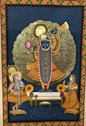 Shrinathji With Mor Pankh Dress Wallpaper