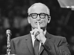 Shushing Barry Goldwater Wallpaper