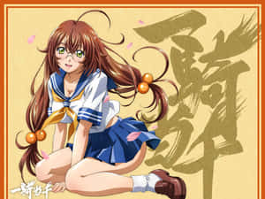 Shuuyu Asou Displayed In A Powerful Defensive Stance. Wallpaper