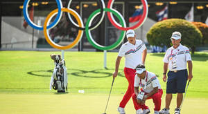 Si Woo Kim, Professional Golfer Of Team Korea, In Action Wallpaper