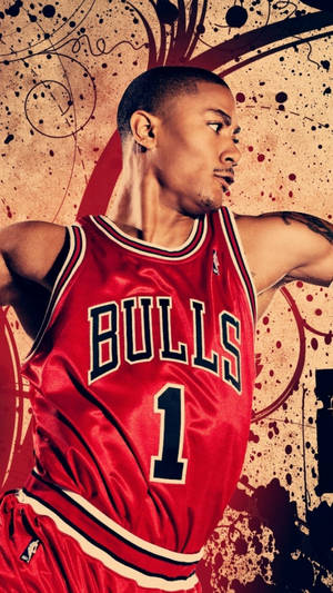 Side-view Derrick Rose Cool Basketball Iphone Wallpaper