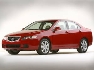 Side View Red Acura Wallpaper