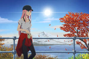 Side View Zero Two Aesthetic Wallpaper