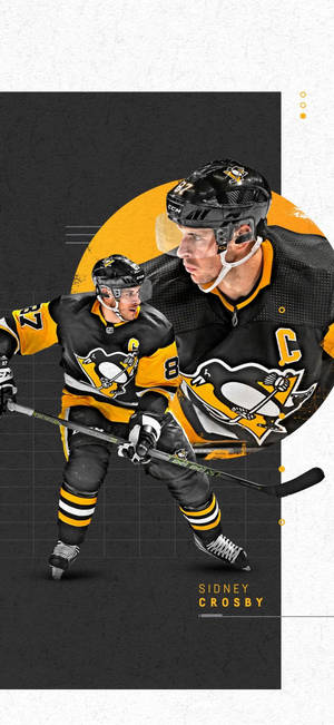 Sidney Crosby Digital Cartoon Wallpaper