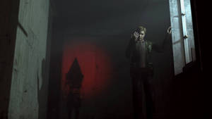 Silent Hill James And Pyramid Head Wallpaper