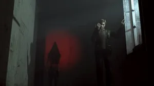 Silent Hill James And Pyramid Head Wallpaper