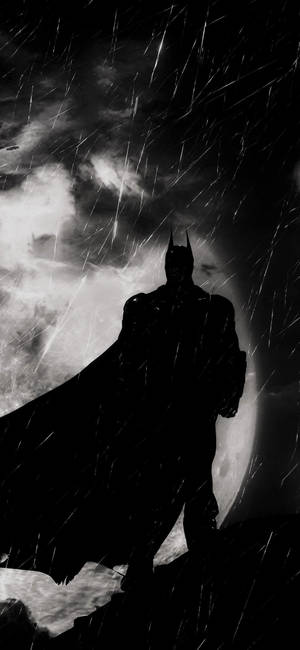 Silhouette Of Batman Dark Iphone Wallpaper