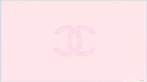 Silhouette Of Pink Chanel Logo Wallpaper