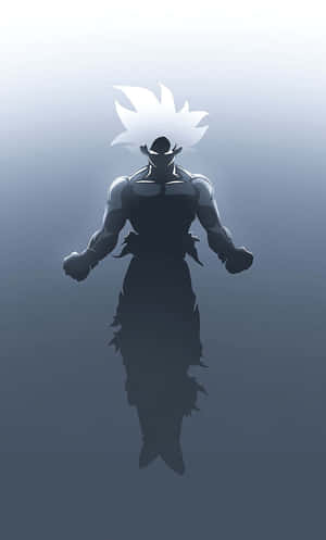 Silhouetteof Goku Floating Wallpaper