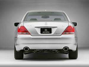 Silver Acura Rl Rear Wallpaper