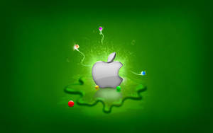 Silver Apple Logo Mac Os Wallpaper