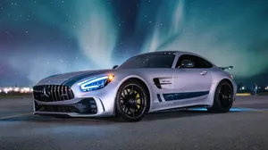 Silver Benz 4k Wallpaper