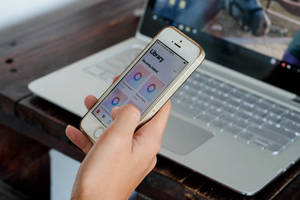 Silver Best Laptop And Iphone Device Wallpaper