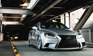 Silver Lexus Is 250 Parking Wallpaper