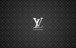 Silver Louis Vuitton Print Wallpaper