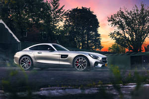 Silver Mercedes Amg Car Wallpaper